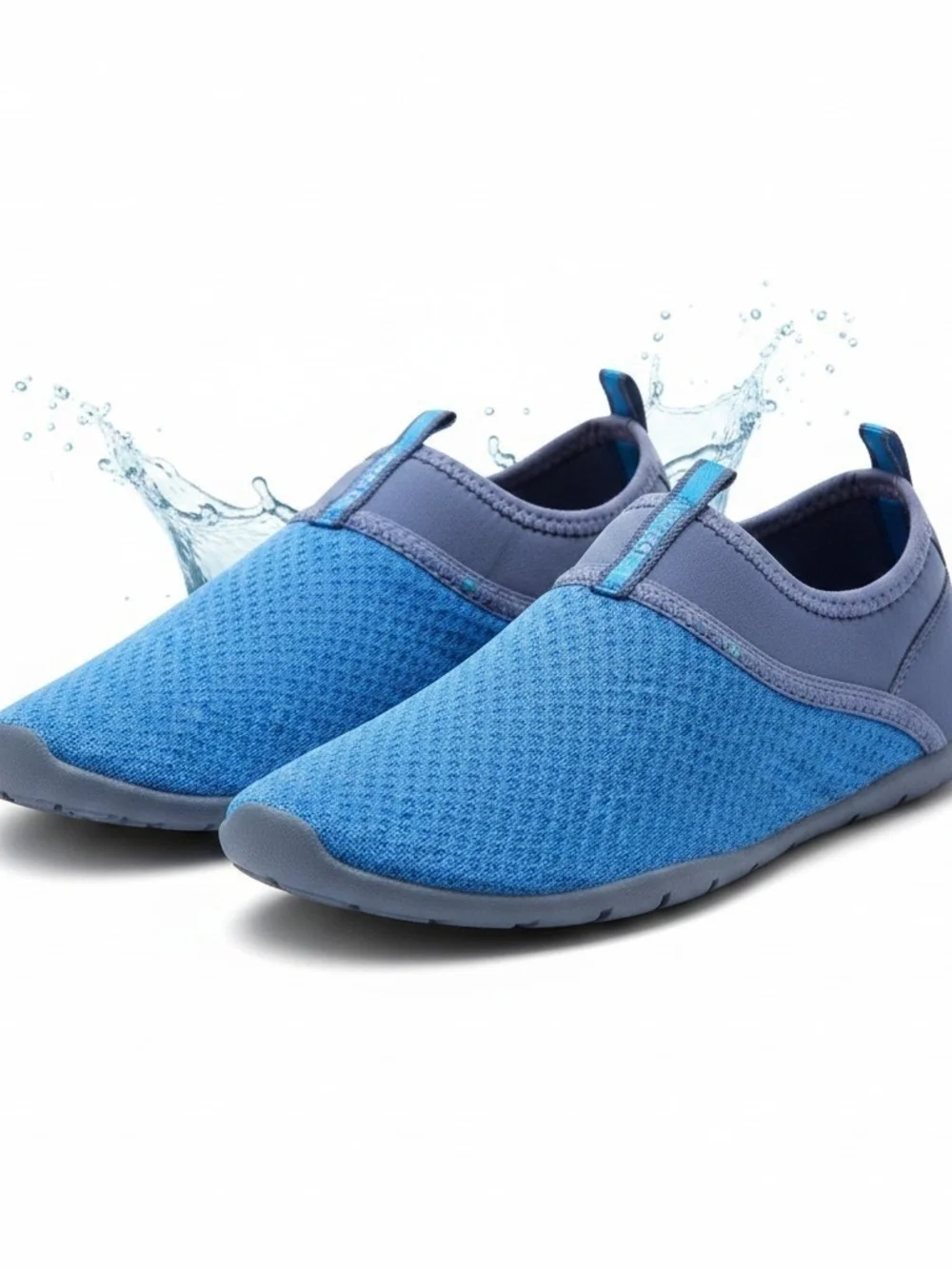 Speedo Kid's Navy and Light Blue Slip-On Water Shoes Size 4Y
